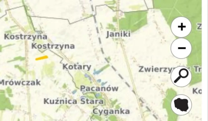 Działka rolna Kostrzyna
