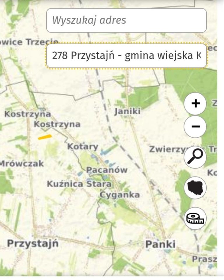 Działka rolna Kostrzyna