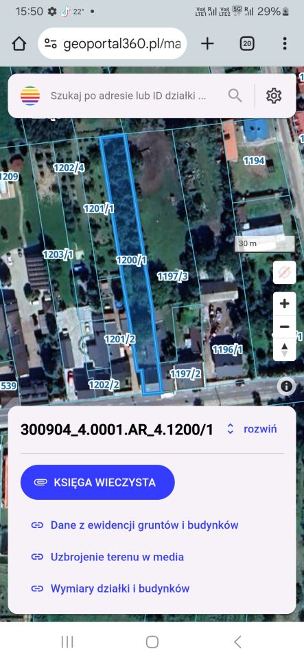 Działka budowlana Dąbie, ul. Kolska. Zdjęcie 2