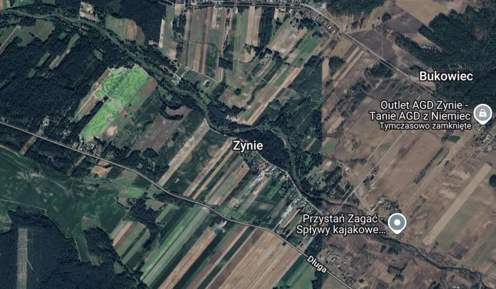 Działka rolna Zynie