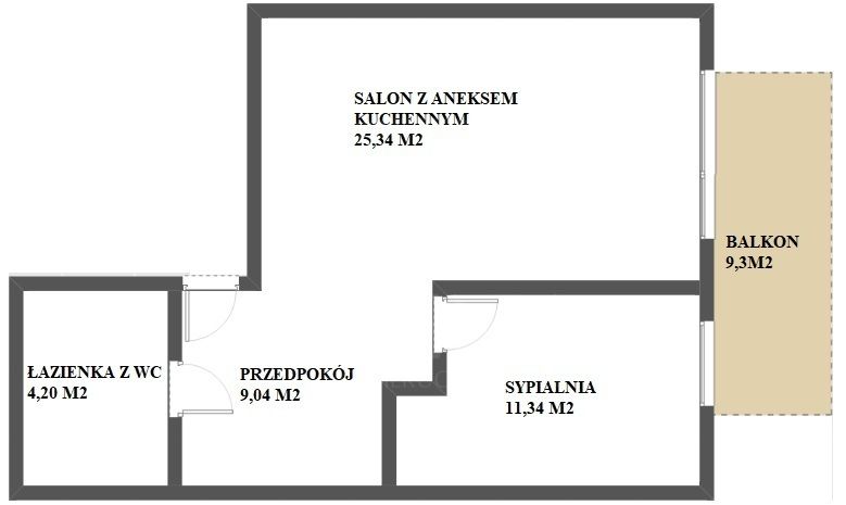Mieszkanie 2-pokojowe Lublin Czechów, ul. Północna. Zdjęcie 9