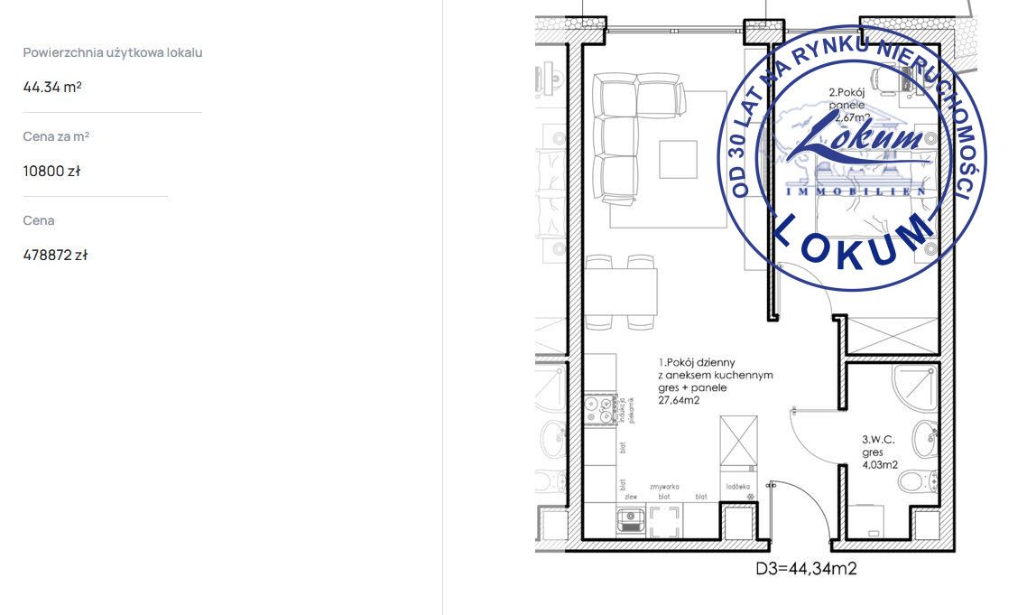 Mieszkanie 2-pokojowe Leszno. Zdjęcie 11