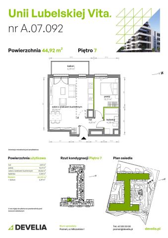 Mieszkanie 2-pokojowe Poznań Starołęka, ul. Unii Lubelskiej. Zdjęcie 7