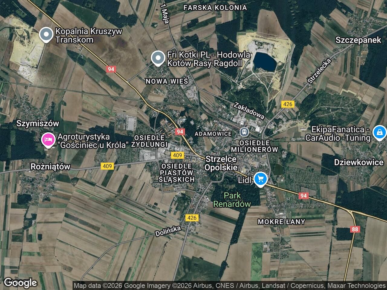 Działka rod Strzelce Opolskie Adamowice, ul. Miodowa