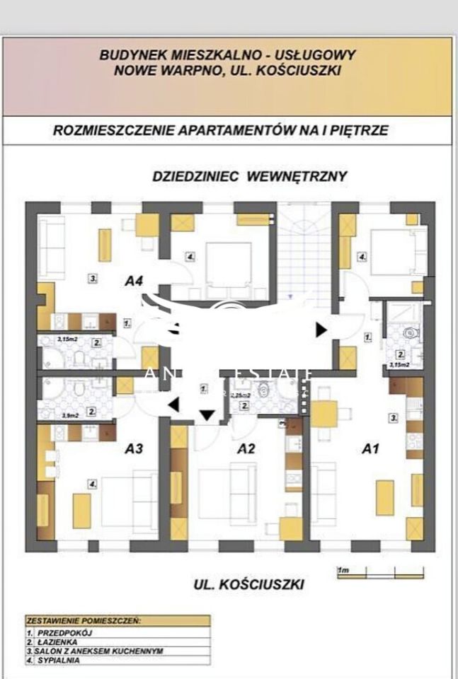 kamienica, 10 pokoi Nowe Warpno, ul. Kościuszki. Zdjęcie 7