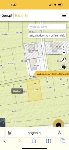 Działka budowlana Radomsko, ul. Rumiankowa. Zdjęcie 2