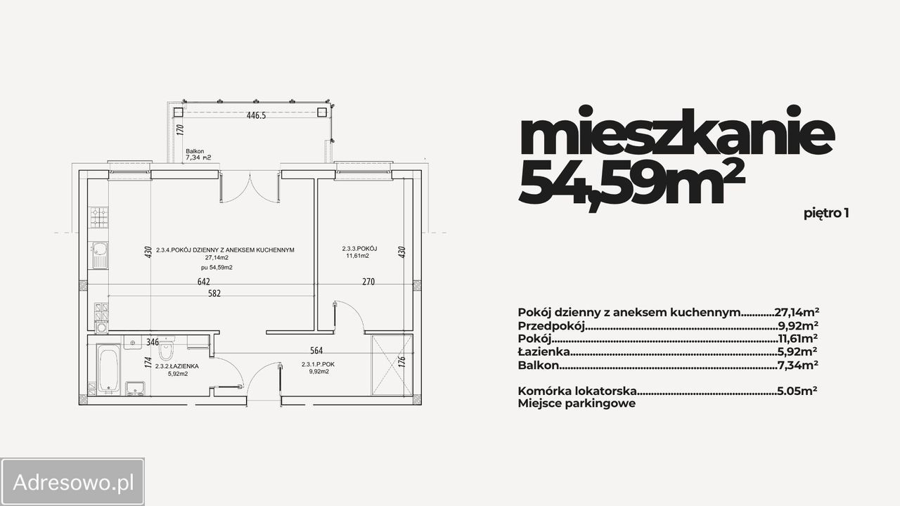 Mieszkanie 2-pokojowe Szczawno-Zdrój, ul. Henryka Sienkiewicza. Zdjęcie 2