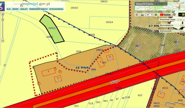 Działka rolno-budowlana Łazy