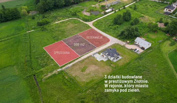 Działka budowlana Łódź Polesie, ul. Złotno