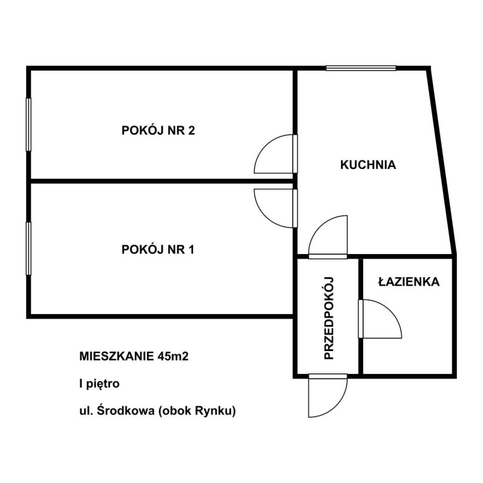 Mieszkanie 2-pokojowe Świdnica Centrum, ul. Środkowa. Zdjęcie 6
