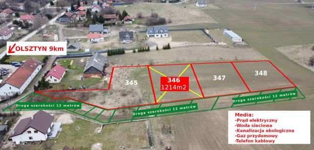 Działka budowlana Dywity. Zdjęcie 1