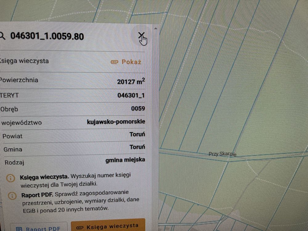 Działka leśna Toruń Kaszczorek, ul. Przy Skarpie. Zdjęcie 4