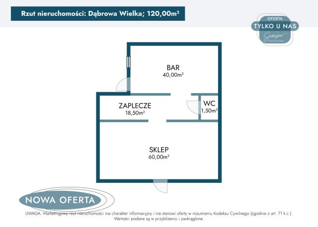 Lokal Dąbrowa Wielka. Zdjęcie 7