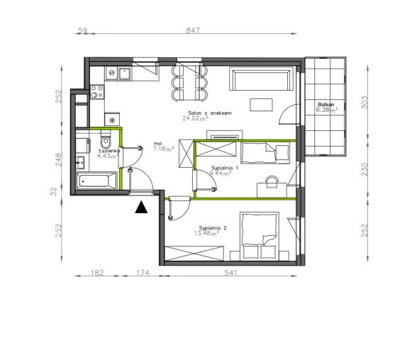 Mieszkanie 3-pokojowe Warszawa Praga-Południe, ul. Podskarbińska. Zdjęcie 7