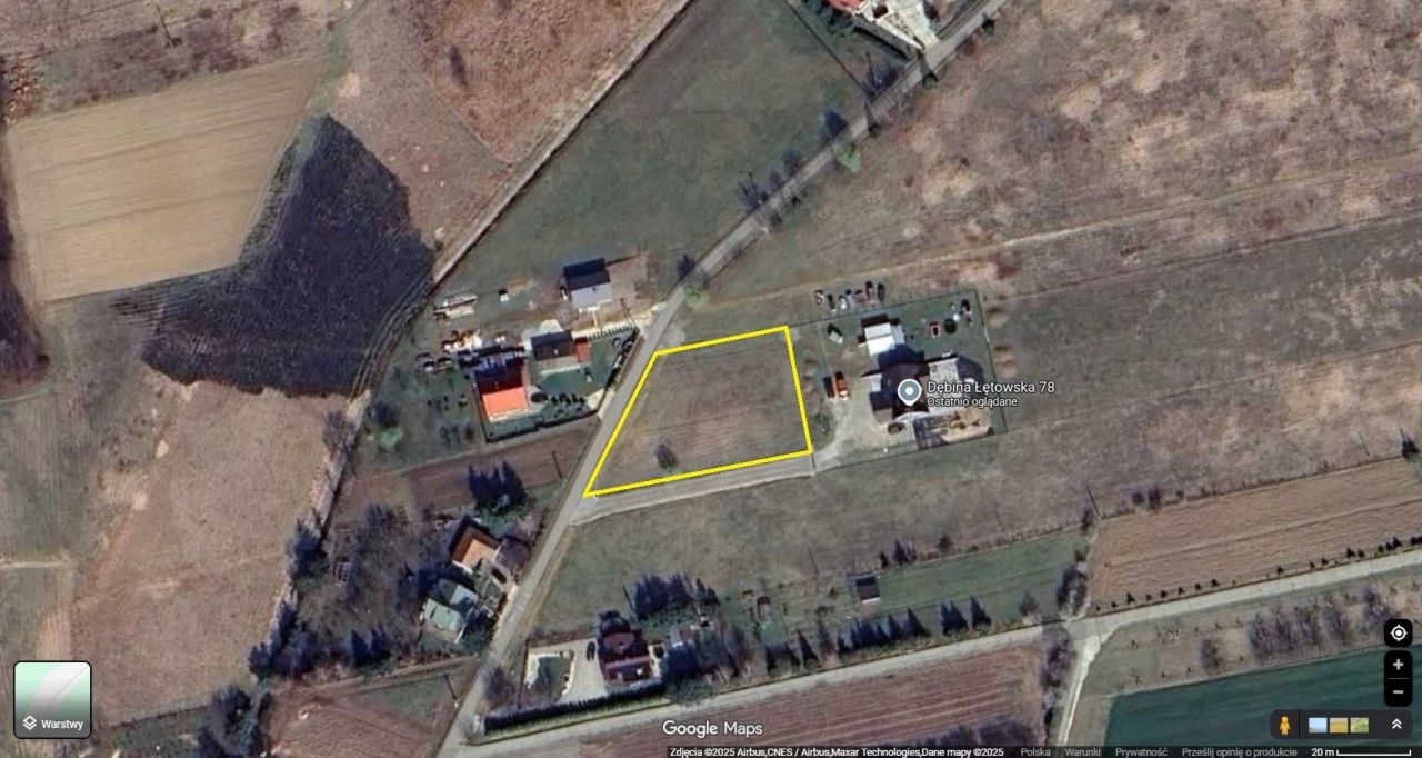Działka budowlana Dębina Łętowska. Zdjęcie 6