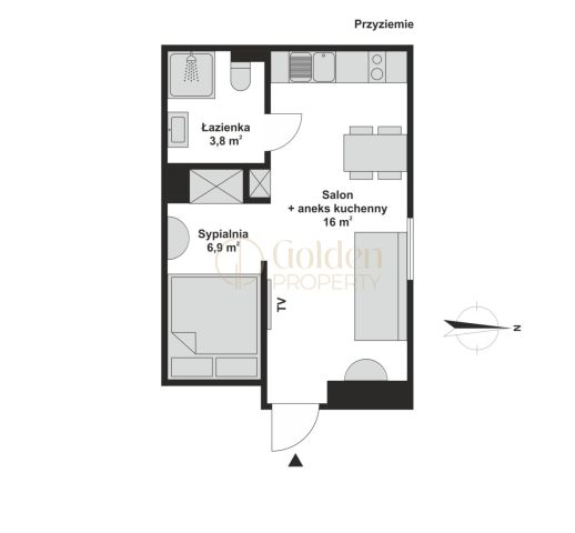 Mieszkanie 2-pokojowe Gdańsk Brzeźno, ul. Brzeźnieńska. Zdjęcie 20