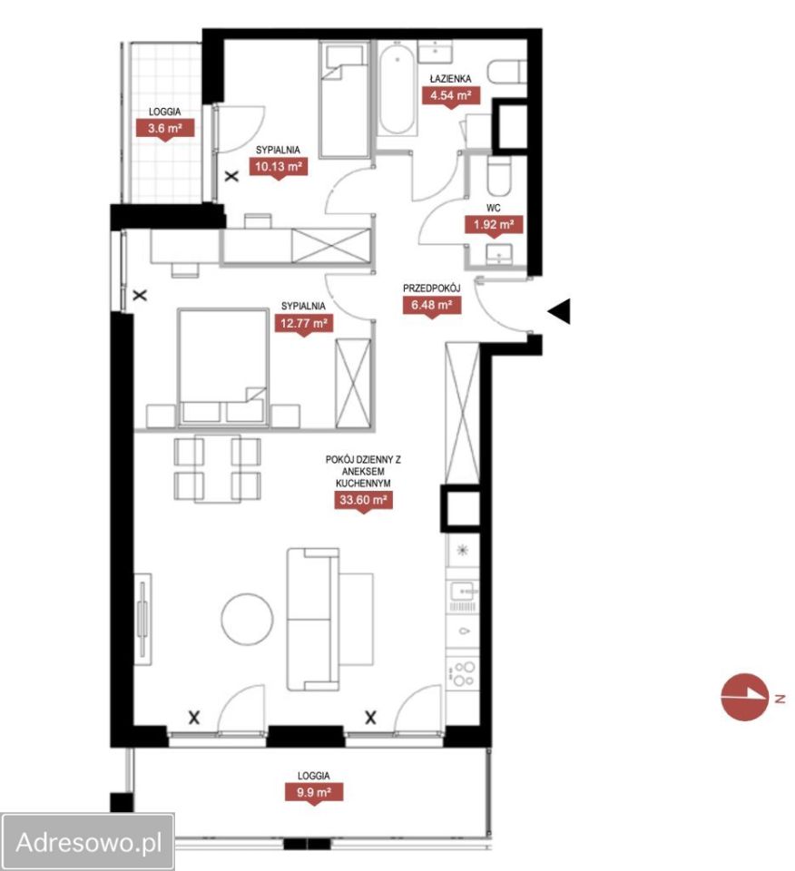 Mieszkanie 3-pokojowe Warszawa Mokotów, ul. Wołoska. Zdjęcie 17