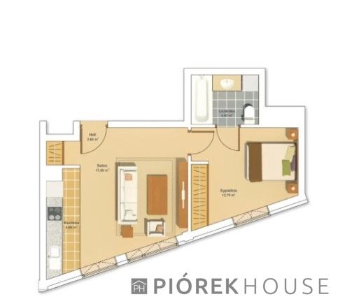 Mieszkanie 2-pokojowe Warszawa Mokotów, ul. Puławska. Zdjęcie 1