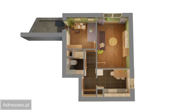 Mieszkanie 2-pokojowe Kraków Borek Fałęcki, ul. Zdunów. Zdjęcie 14