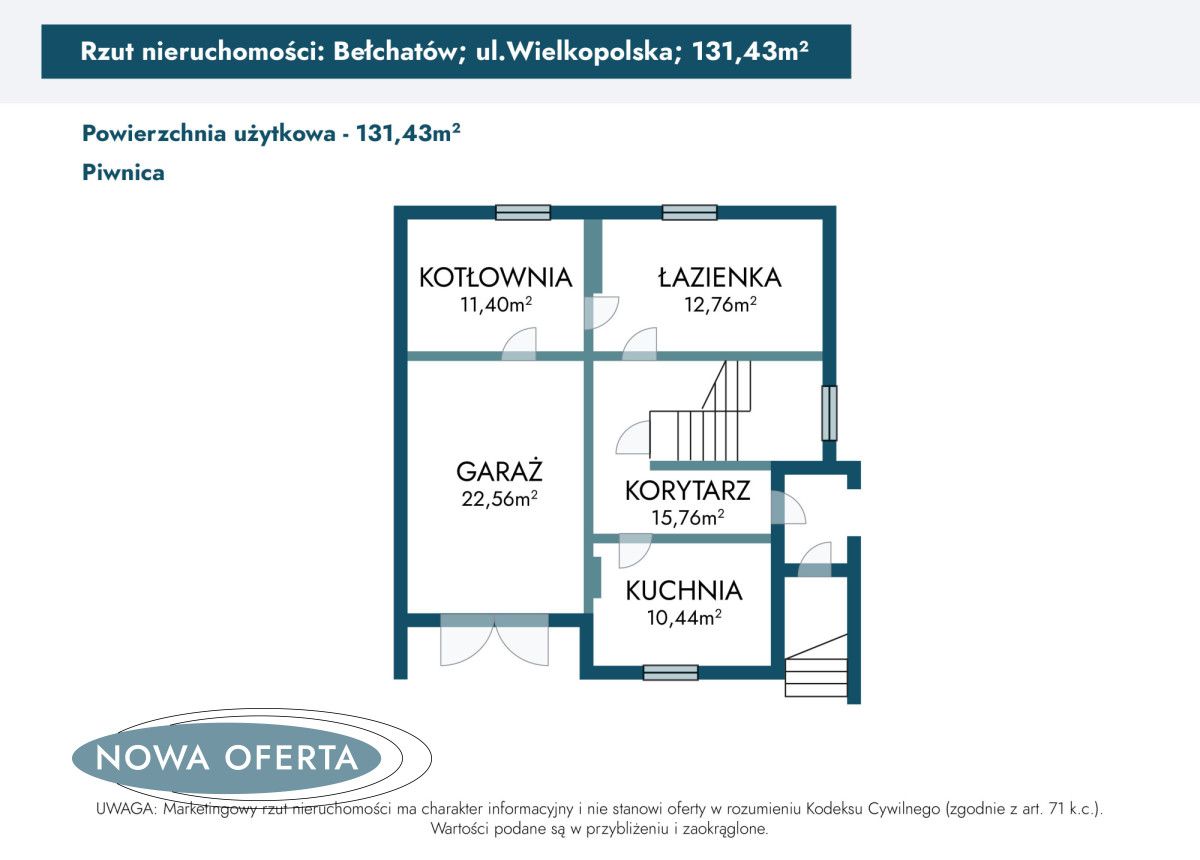 dom wolnostojący, 5 pokoi Bełchatów, ul. Wielkopolska. Zdjęcie 28