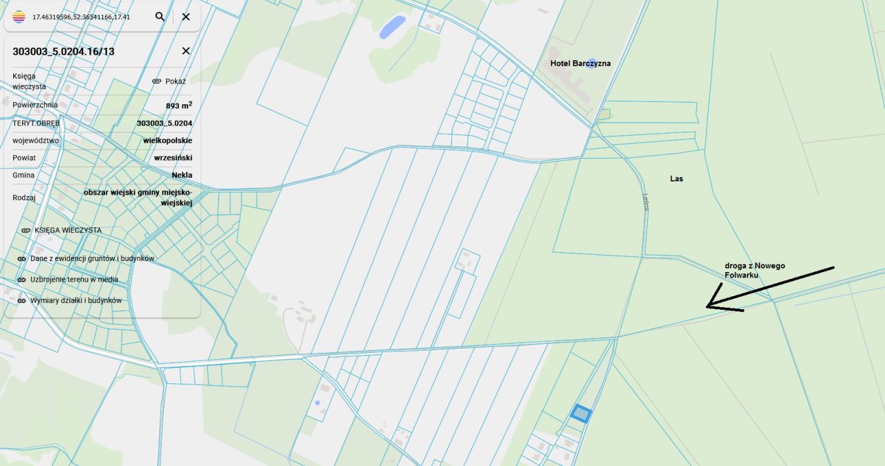 Działka budowlana Barczyzna