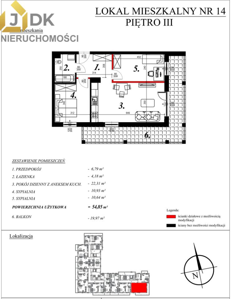 Mieszkanie 3-pokojowe Sochaczew Centrum, ul. Kochanowskiego. Zdjęcie 14
