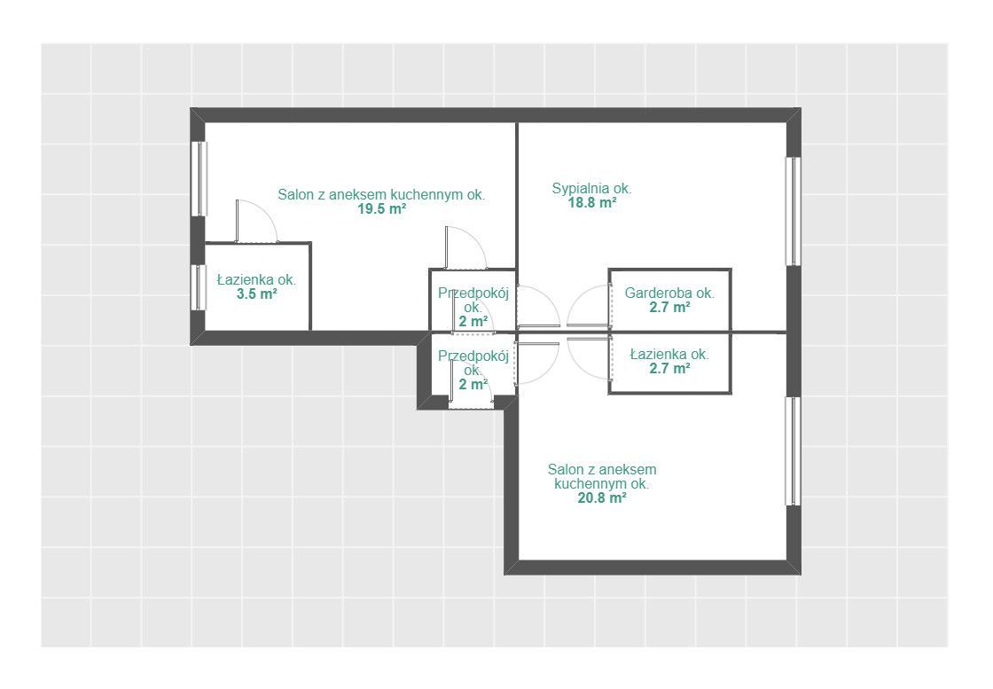 Mieszkanie 3-pokojowe Poznań Centrum, ul. Łąkowa. Zdjęcie 24