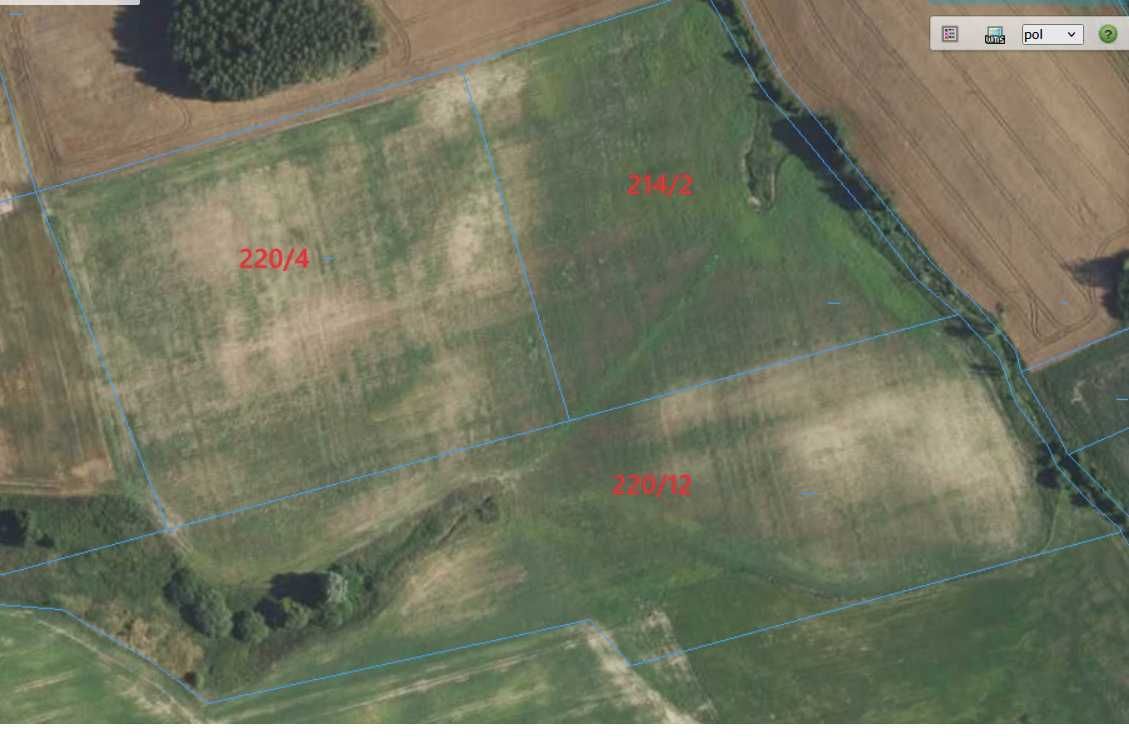 Działka rolna Zawidy