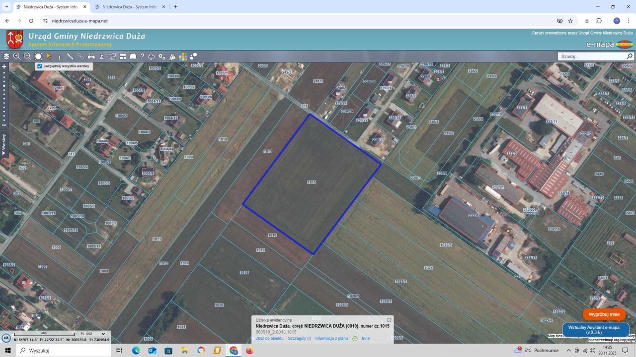 Działka rolno-budowlana Niedrzwica Duża, ul. Przechodnia. Zdjęcie 5