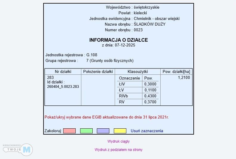Działka rolna Śladków Duży. Zdjęcie 8