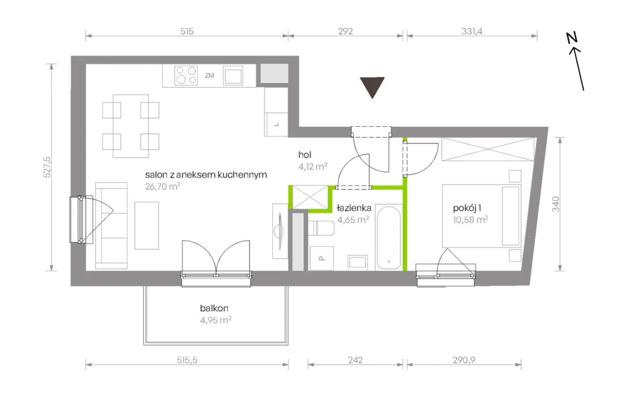 Mieszkanie 2-pokojowe Warszawa Chrzanów, ul. Szeligowska. Zdjęcie 8