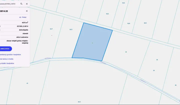 Działka rolna Minkowice Oławskie