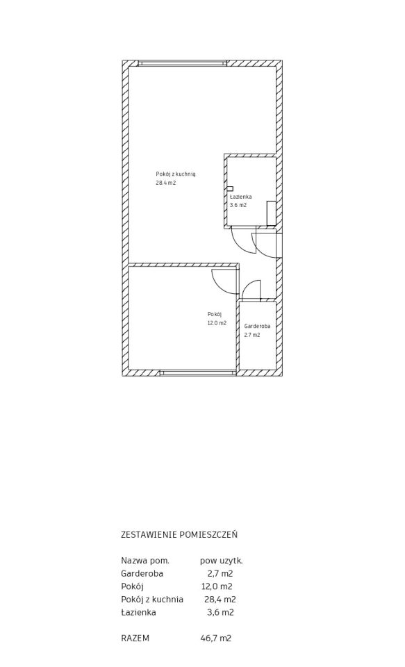 Mieszkanie 2-pokojowe Oława Centrum, ul. Żołnierza Polskiego. Zdjęcie 7