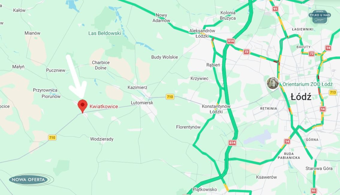 Działka budowlana Kwiatkowice, ul. Łaska. Zdjęcie 2