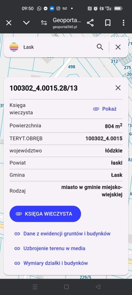 Działka budowlana Łask. Zdjęcie 3