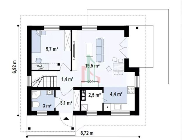 dom wolnostojący, 4 pokoje Ocypel, ul. Wczasowa. Zdjęcie 21
