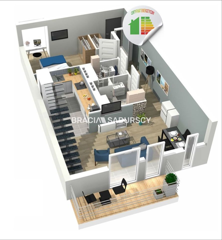 Mieszkanie 4-pokojowe Kraków Swoszowice, ul. Leona Petrażyckiego. Zdjęcie 16