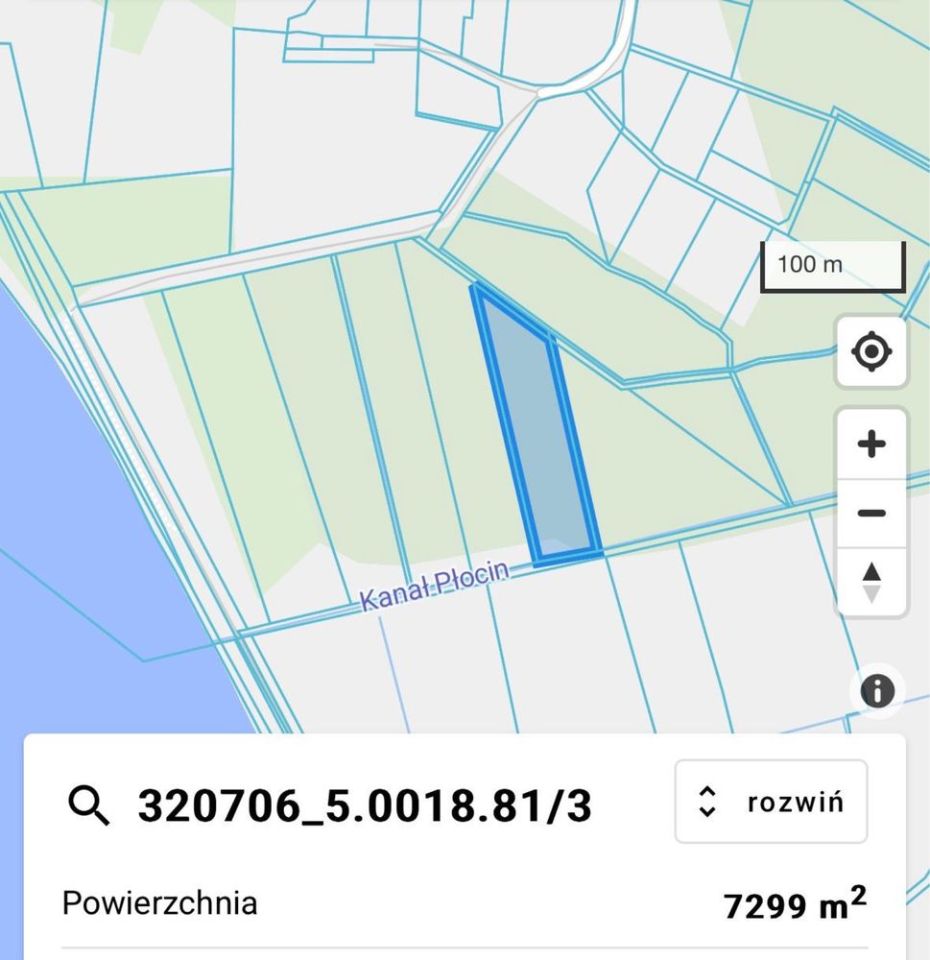 Działka rolno-budowlana Płocin. Zdjęcie 2