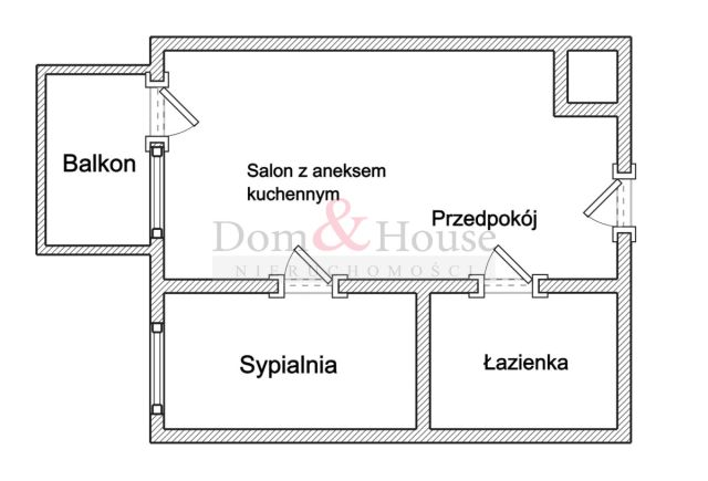 Mieszkanie 2-pokojowe Gdańsk Orunia, ul. Kazimierza Wielkiego. Zdjęcie 14