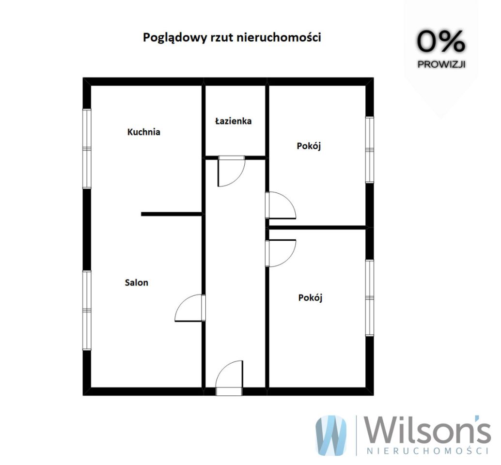 Mieszkanie 3-pokojowe Zielonka, ul. Wolności