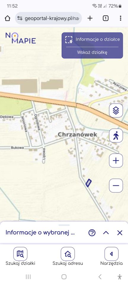 Działka budowlana Chrzanówek, ul. Kasztanowa. Zdjęcie 2