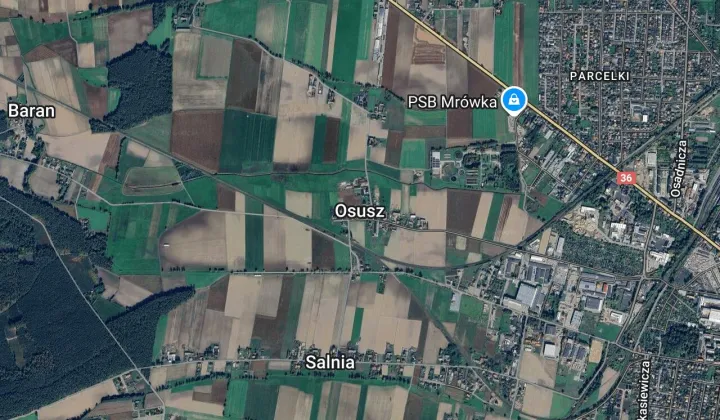 Działka budowlana Osusz