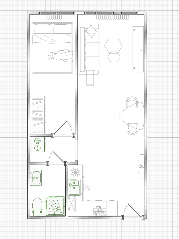 Mieszkanie 2-pokojowe Kraków Bieńczyce, os. Albertyńskie. Zdjęcie 21