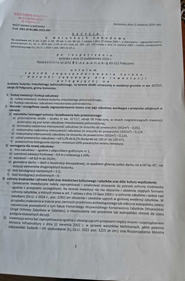 Działka budowlana Połęczyno. Zdjęcie 5