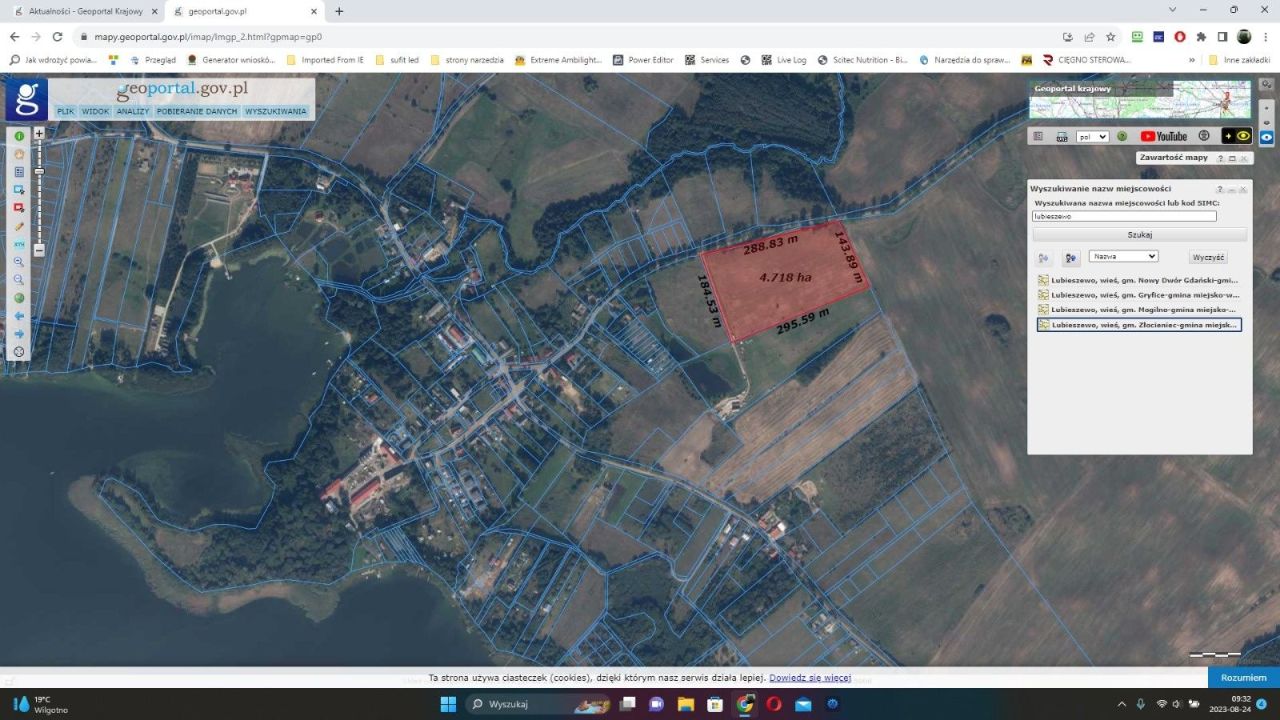 Działka budowlana Lubieszewo. Zdjęcie 2