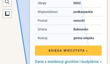 Działka budowlana Bukowsko