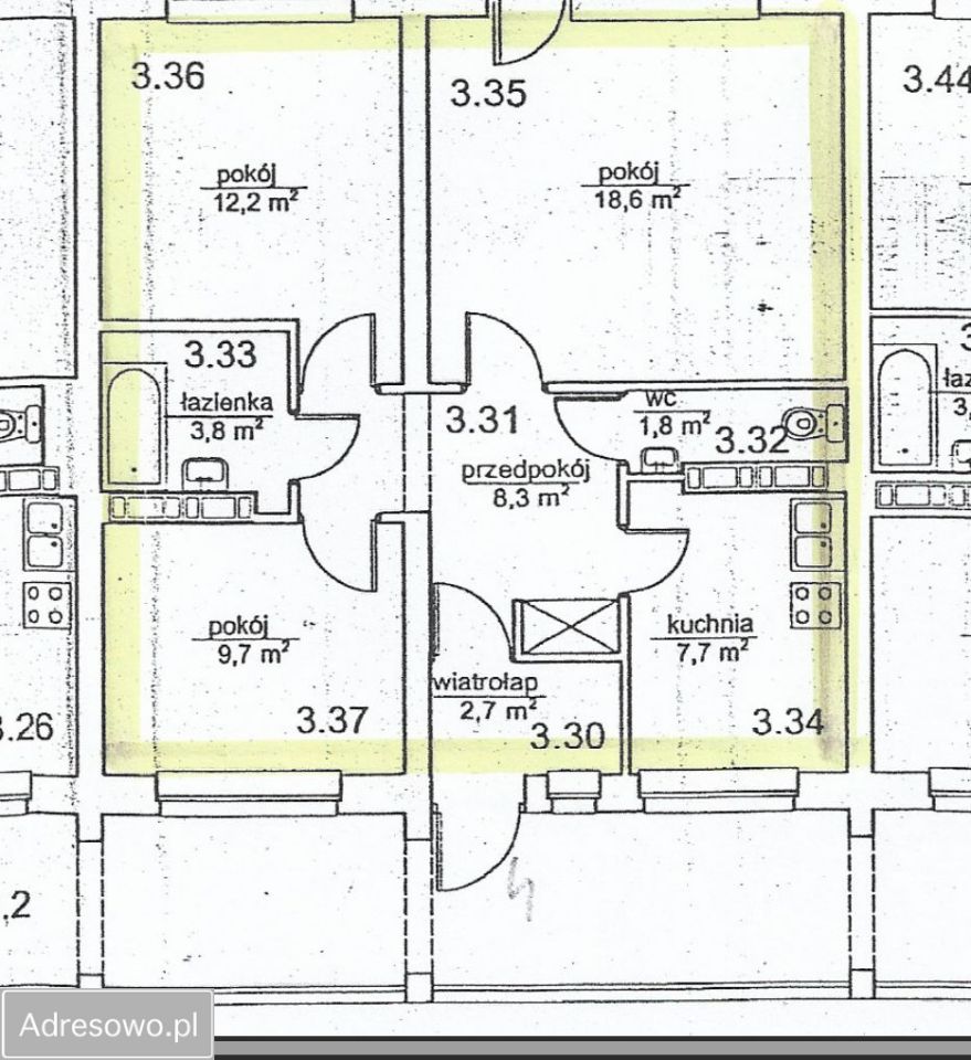 Mieszkanie 3-pokojowe Opole Śródmieście, ul. Ozimska. Zdjęcie 13