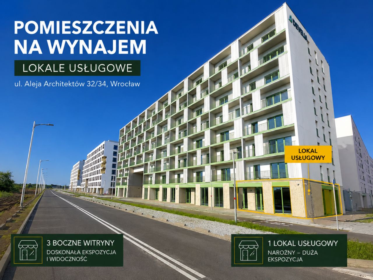 Lokal Wrocław Żerniki, al. Architektów. Zdjęcie 1