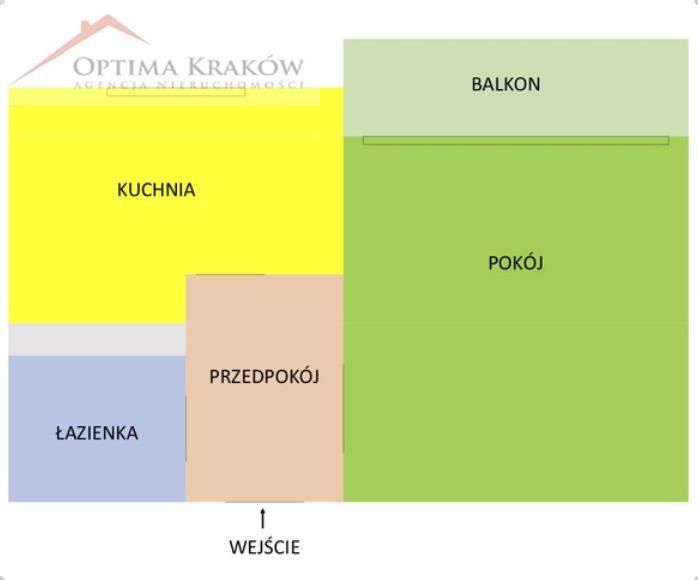 Mieszkanie 1-pokojowe Kraków Podgórze Duchackie, ul. Włoska. Zdjęcie 11