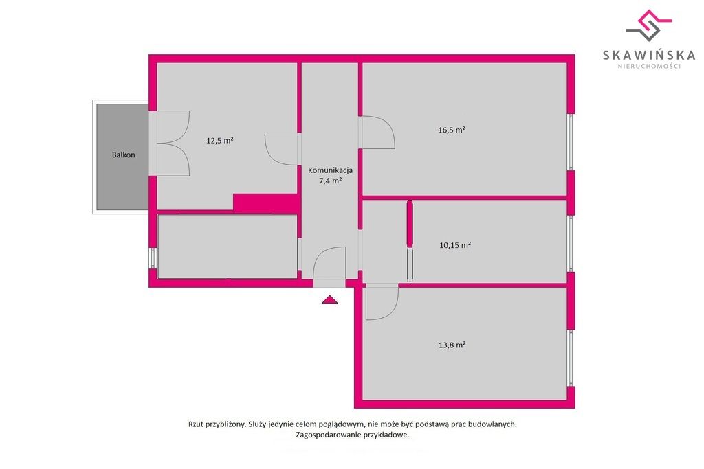 Mieszkanie 3-pokojowe Ostrów Wielkopolski, ul. Kościuszki. Zdjęcie 12